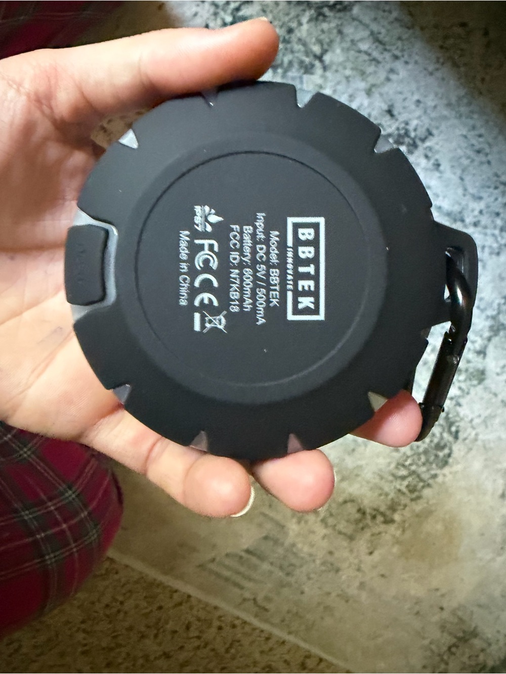 Black Portable Bluetooth Speaker - Rugged Outdoor Design